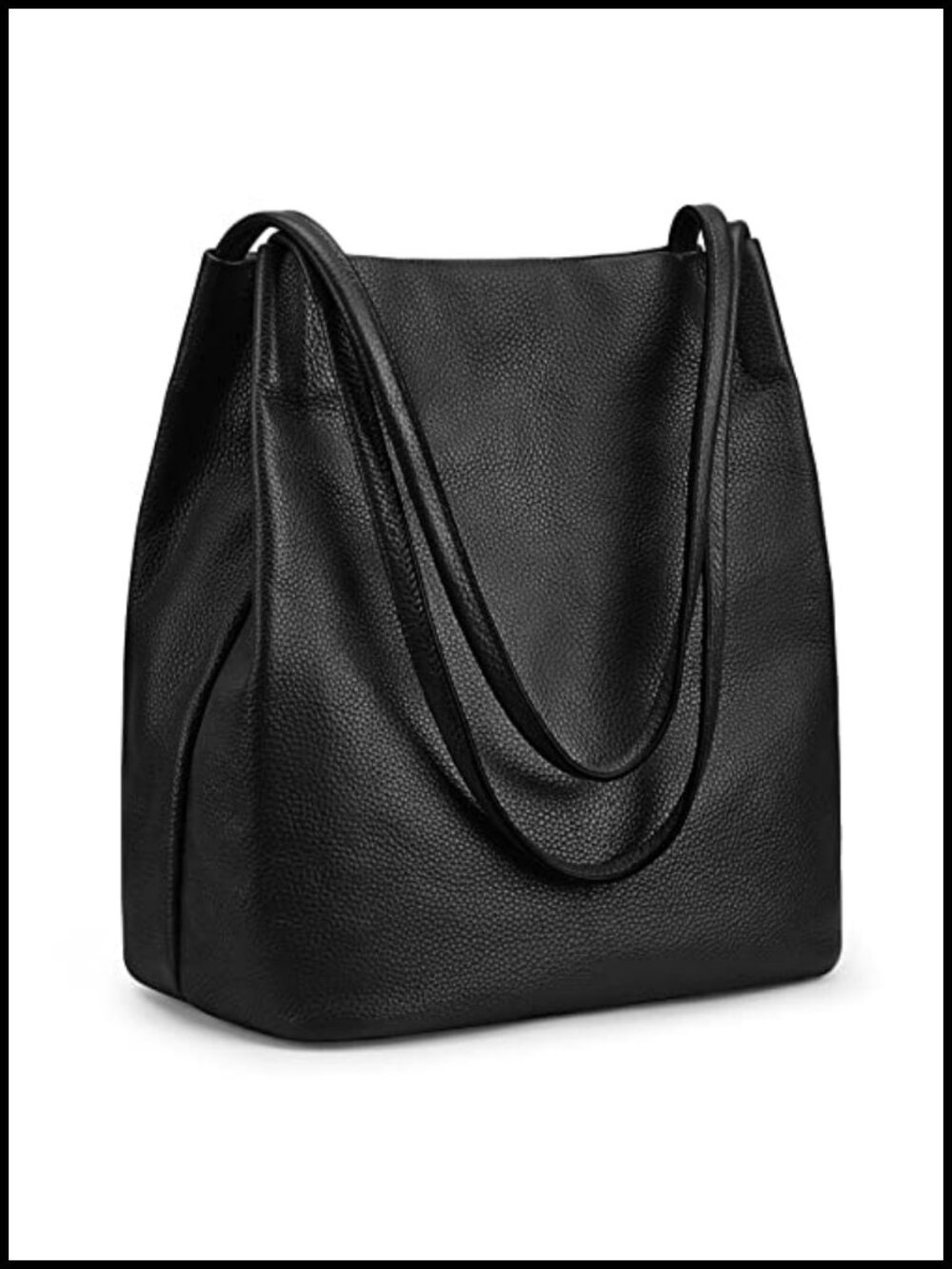 Genuine Leather Tote Handbag for Women Top Grain Cowhide Shoulder Bag